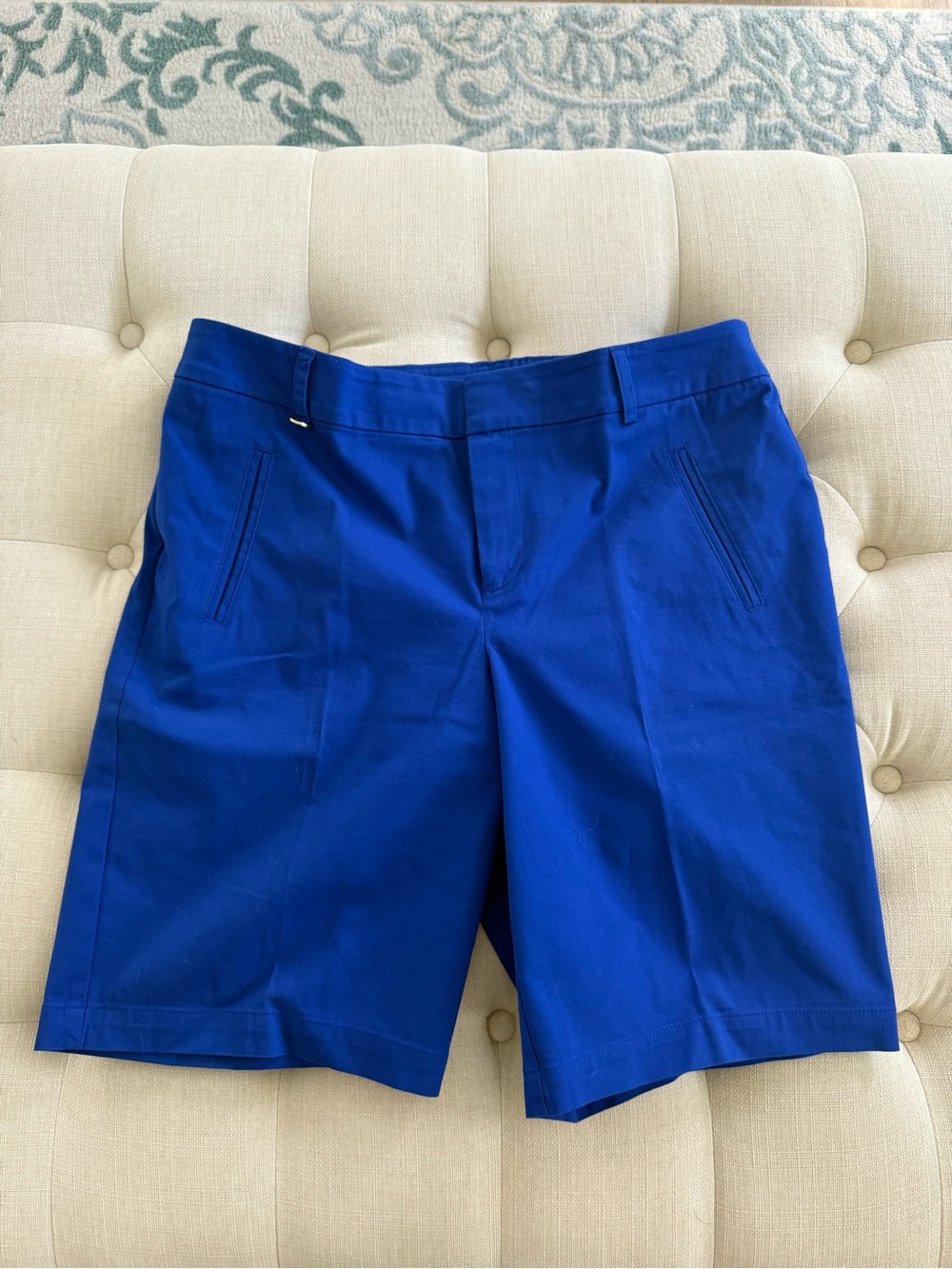 Charter Club Cobalt Blue Tailored Bermuda Shorts